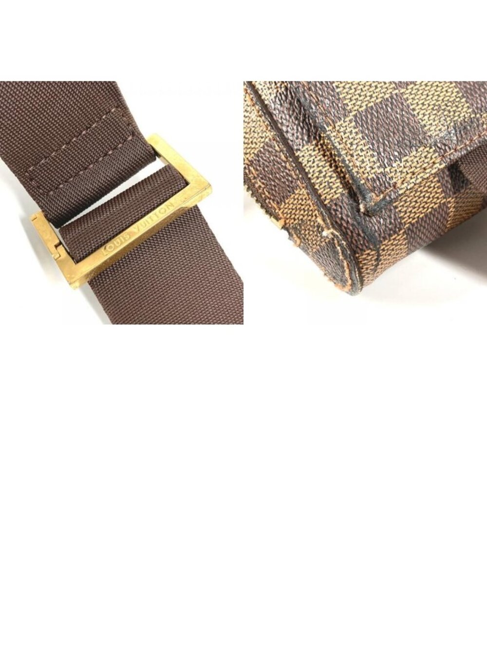 Louis Vuitton Belt Bag Geronimos Vintage Damier Canvas Ebene Brown - Picture 9 of 9